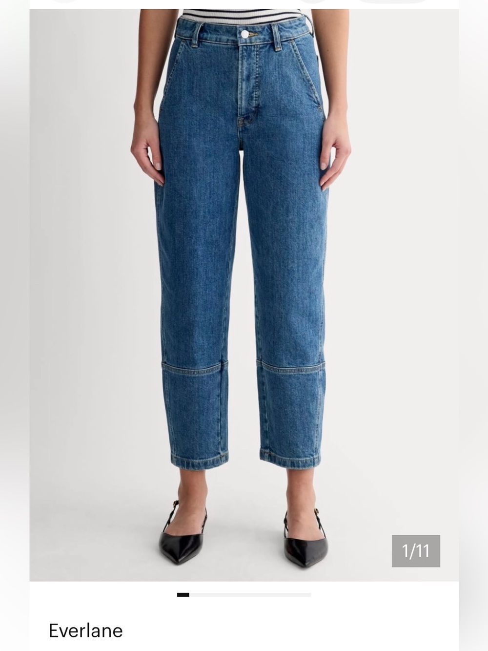 Everlane Utility Barrel Jean, high rise, new!! Size 28 Regular